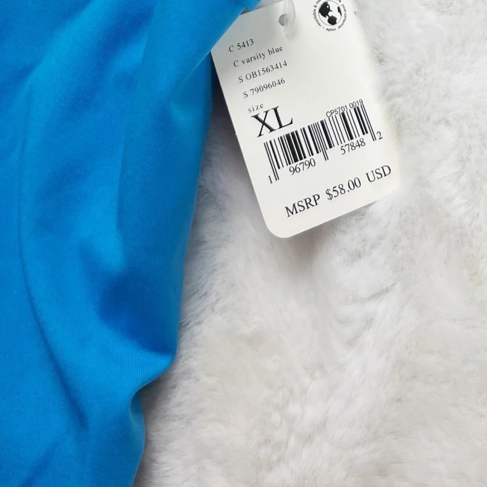 NWT Free People Do It To It Cropped Active Tank Blue